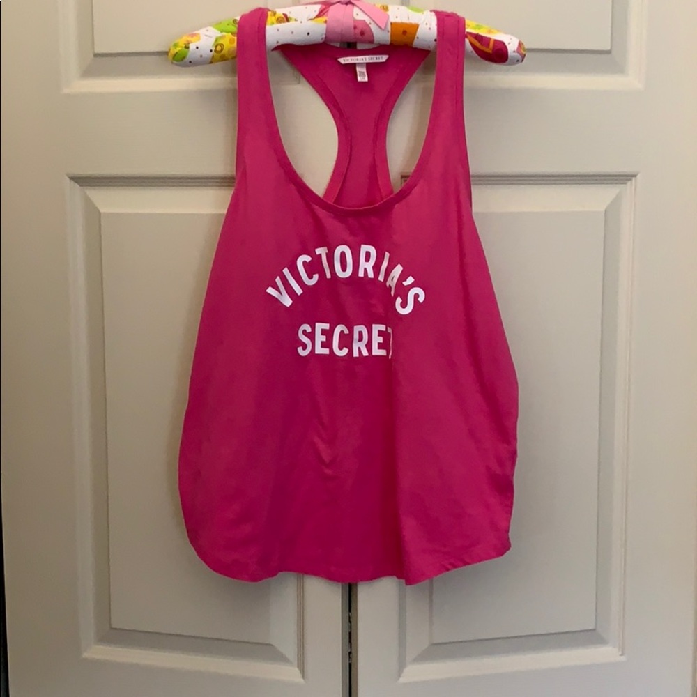 Hot pink V Secret tank top SZ LG